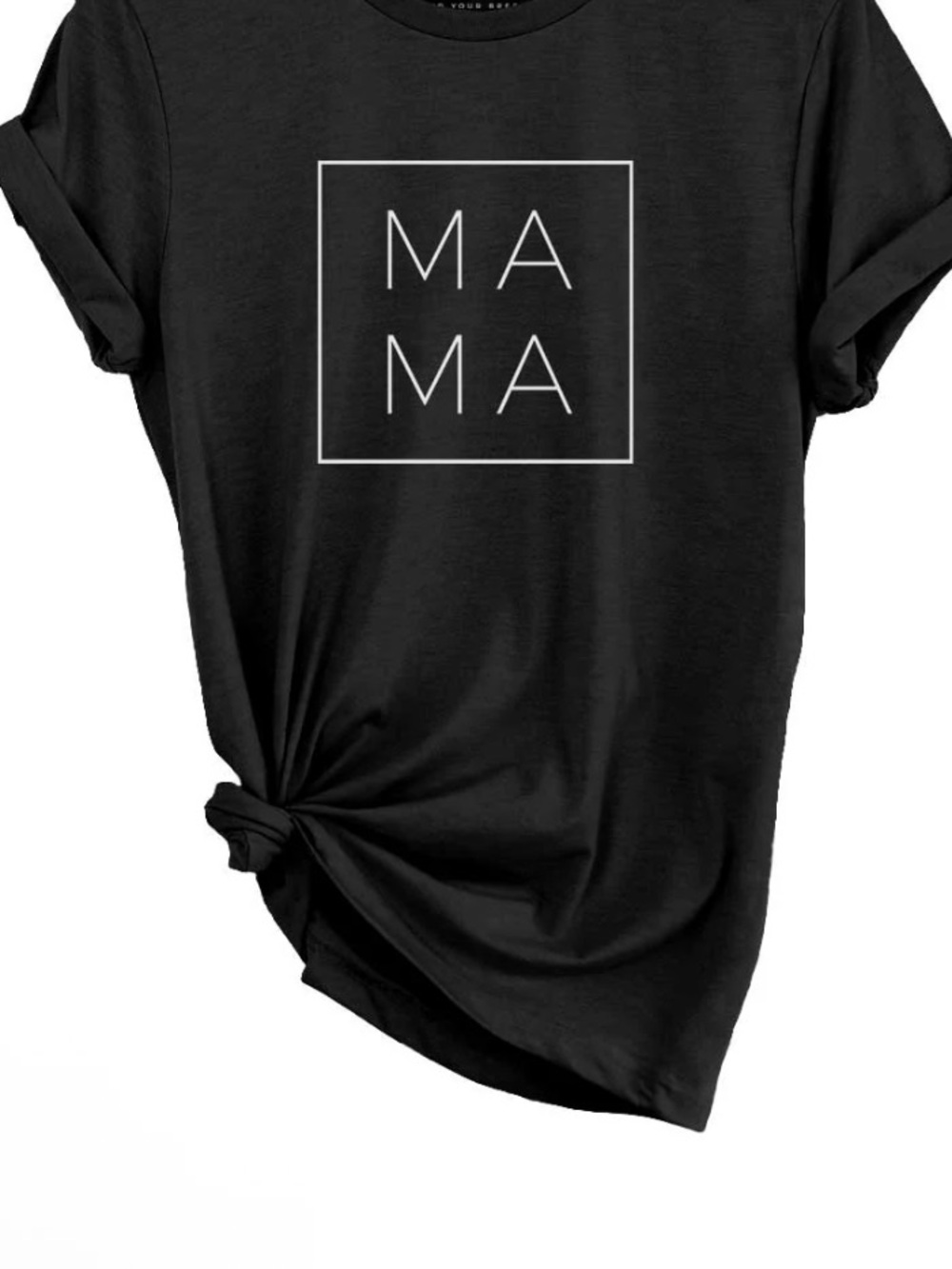 MAMA Graphic Short Sleeve Tee - Black